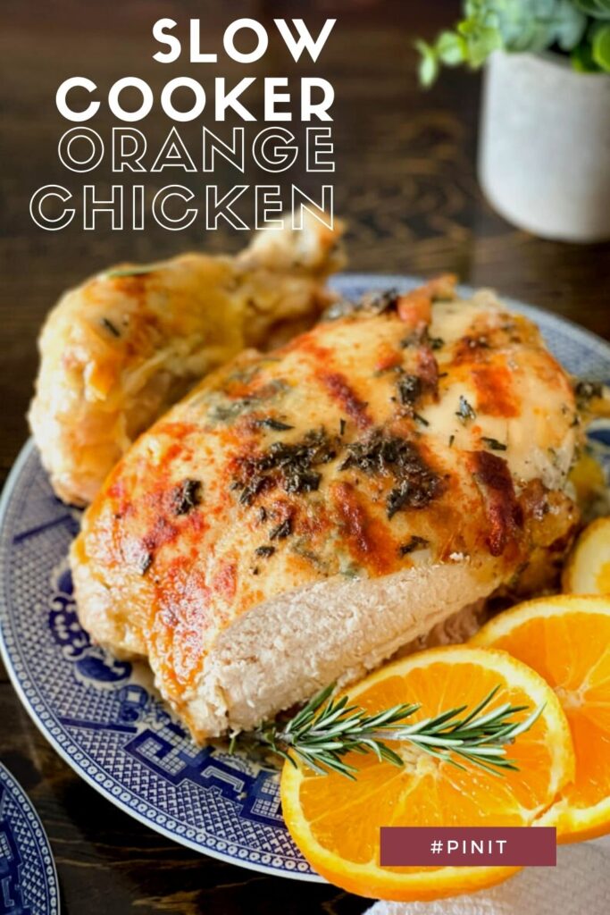 orange chicken pin for pinterest