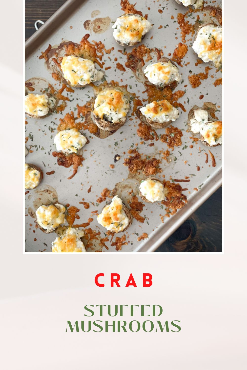 Crab Stuffed Mushrooms - The Buttered Home