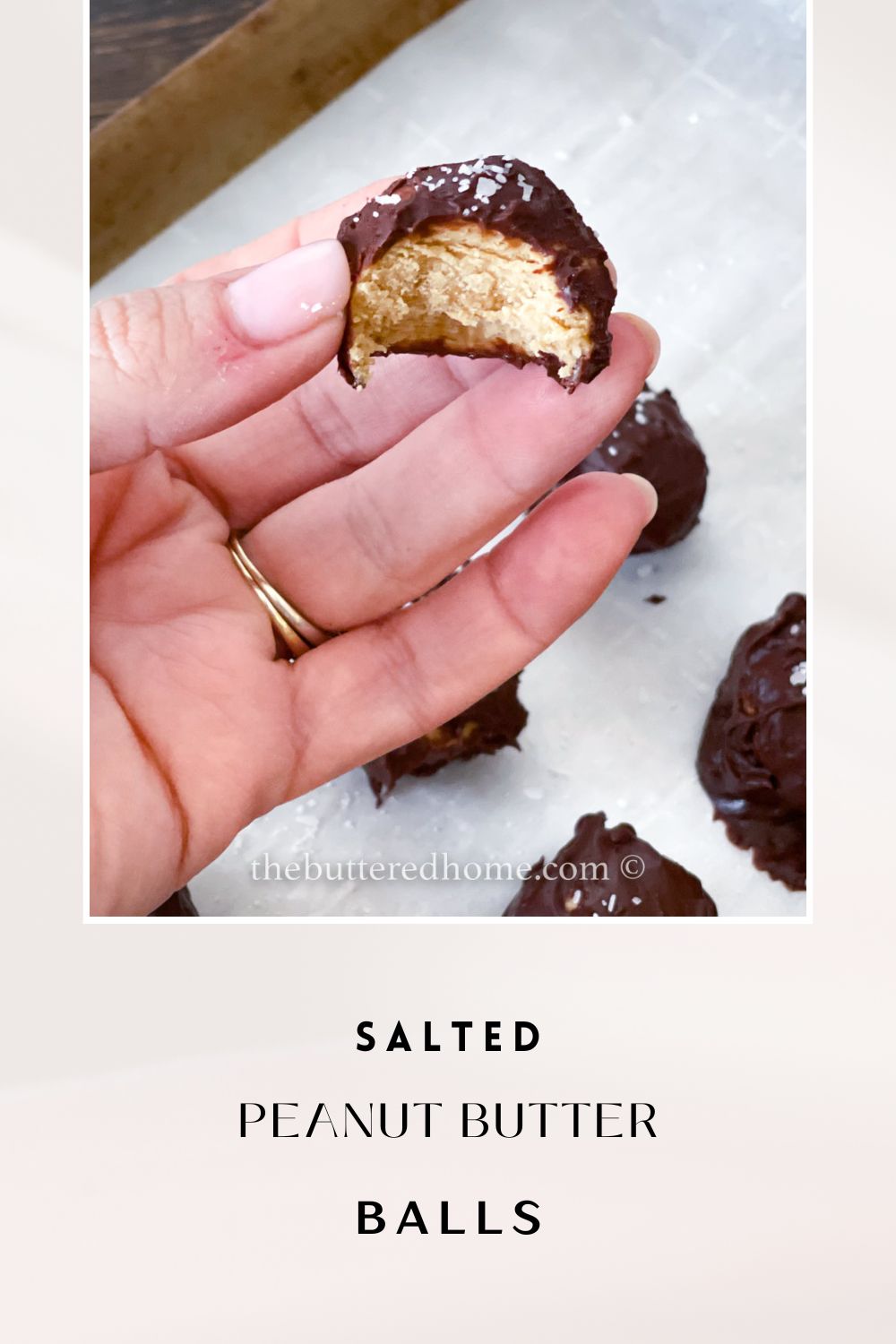 Salted Peanut Butter Balls The Buttered Home