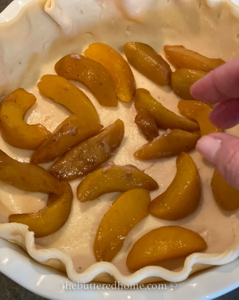 Peach and Pecan Custard Pie The Buttered Home