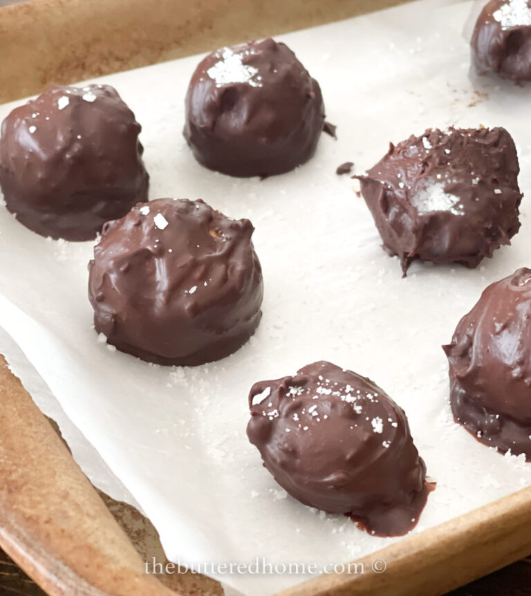 Salted Peanut Butter Balls The Buttered Home