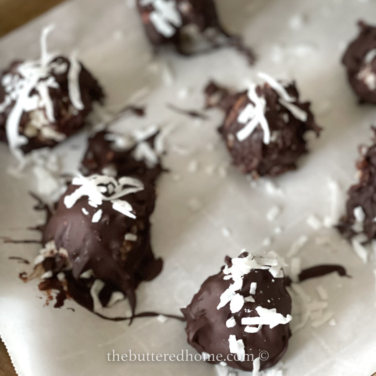 Simple Coconut Bliss Balls - The Buttered Home
