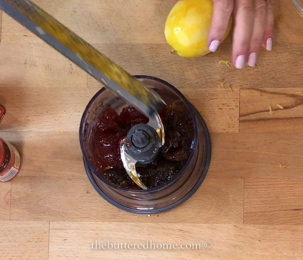 adding lemon zest