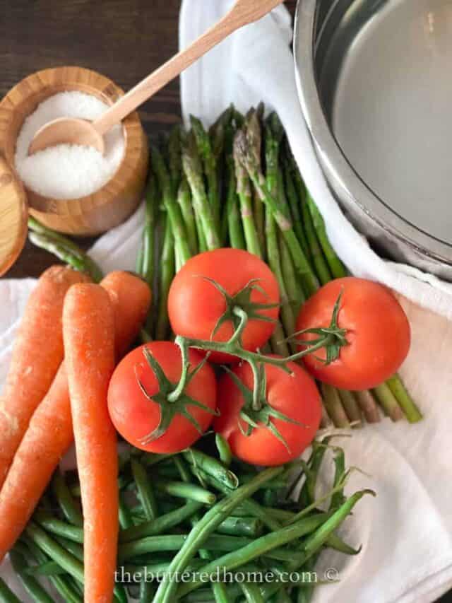 How to Blanch Vegetables to Freeze The Buttered Home