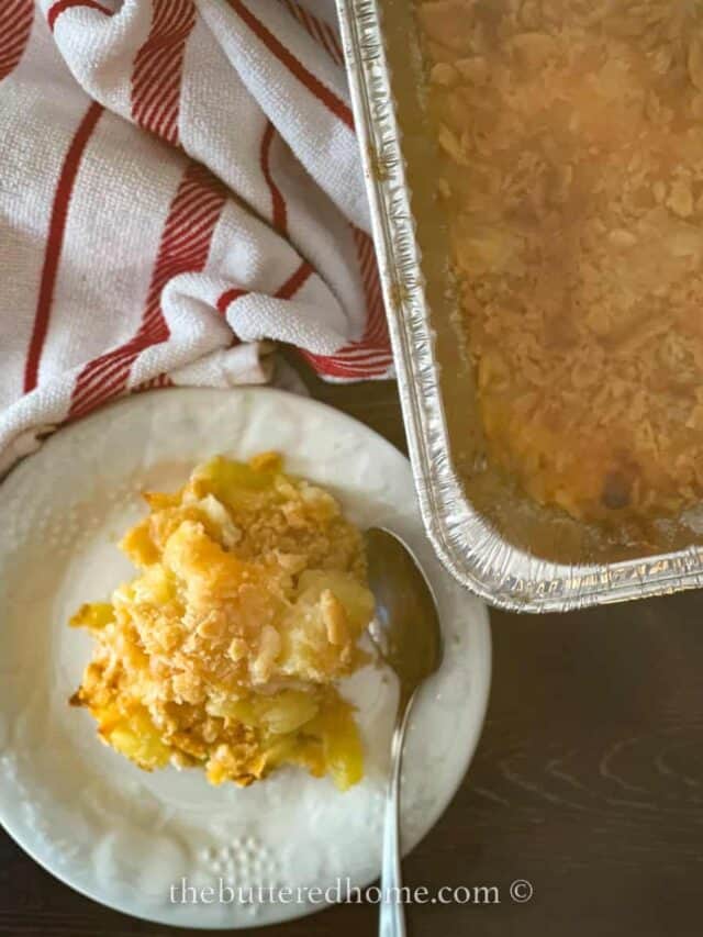 Easy PIneapple Cheese Casserole The Buttered Home