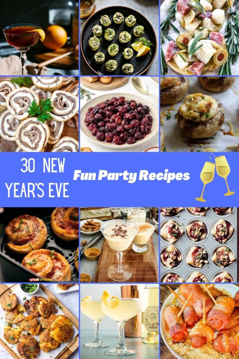 30 New Years Eve Fun Party Recipes - The Buttered Home