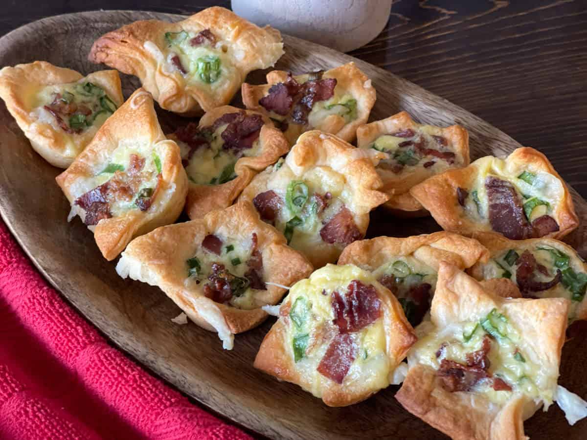 Bacon Cheese Crescent Tartlets