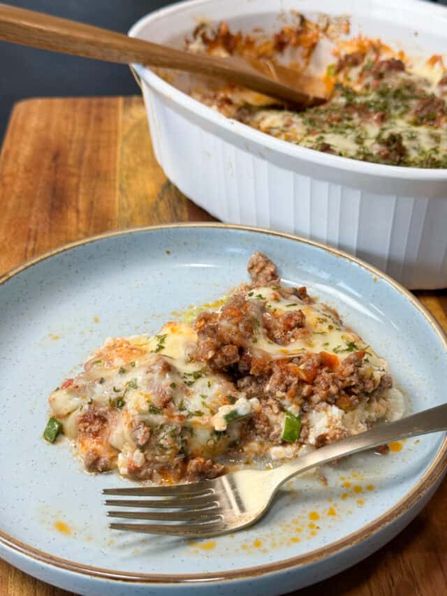 Delicious Low Carb Sour Cream Beef Bake Recipe The Buttered Home