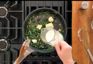 Low Carb Easy Creamed Spinach Recipe - The Buttered Home