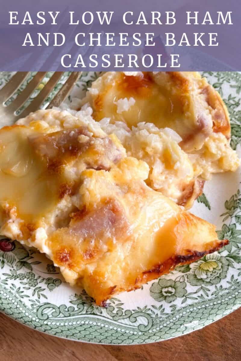 Easy Low Carb Ham and Cheese Bake Recipe - The Buttered Home