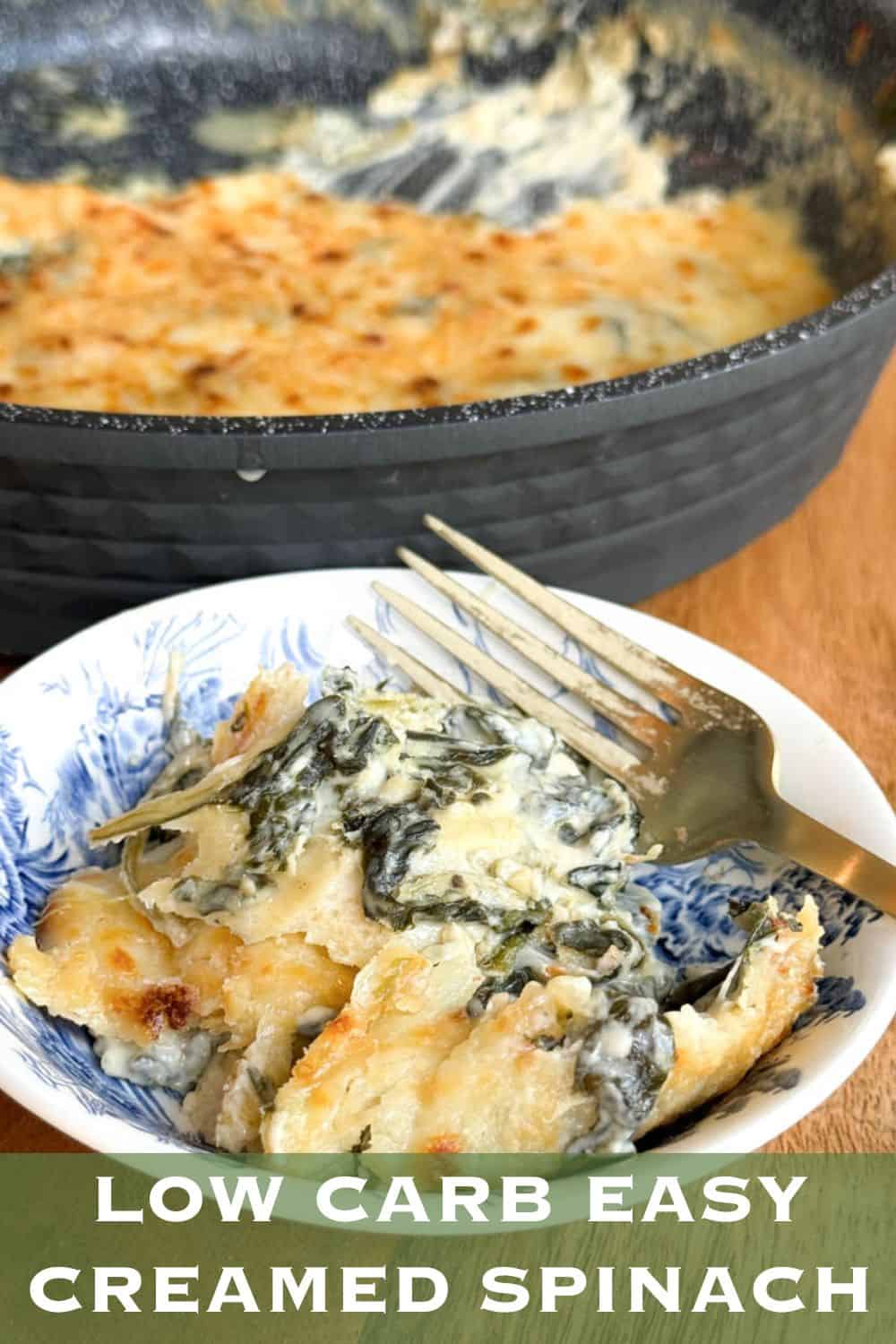 Low Carb Easy Creamed Spinach Recipe - The Buttered Home