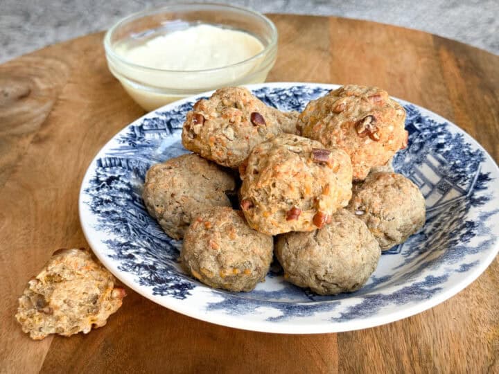 Simple Pecan Turkey Sausage Balls Recipe The Buttered Home